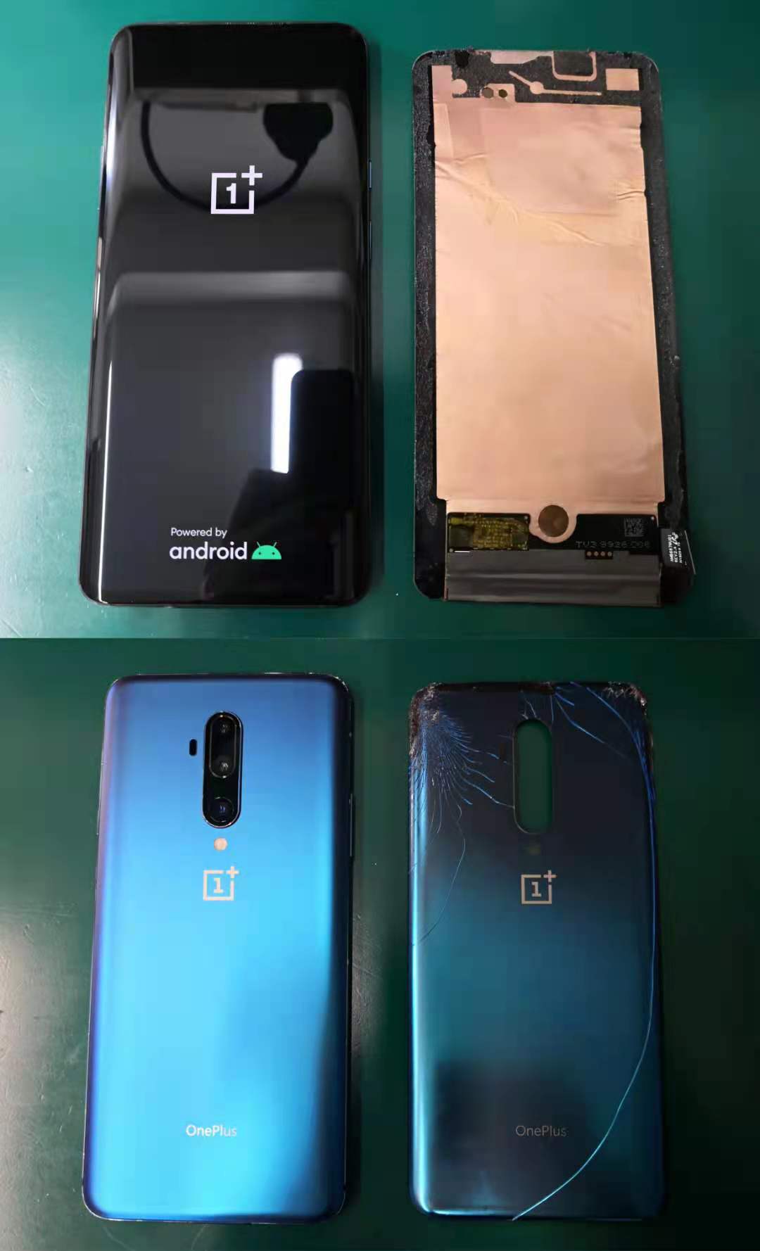 【OnePlus 7T Pro 即日修理】画面割れ修理 バックパネル交換修理