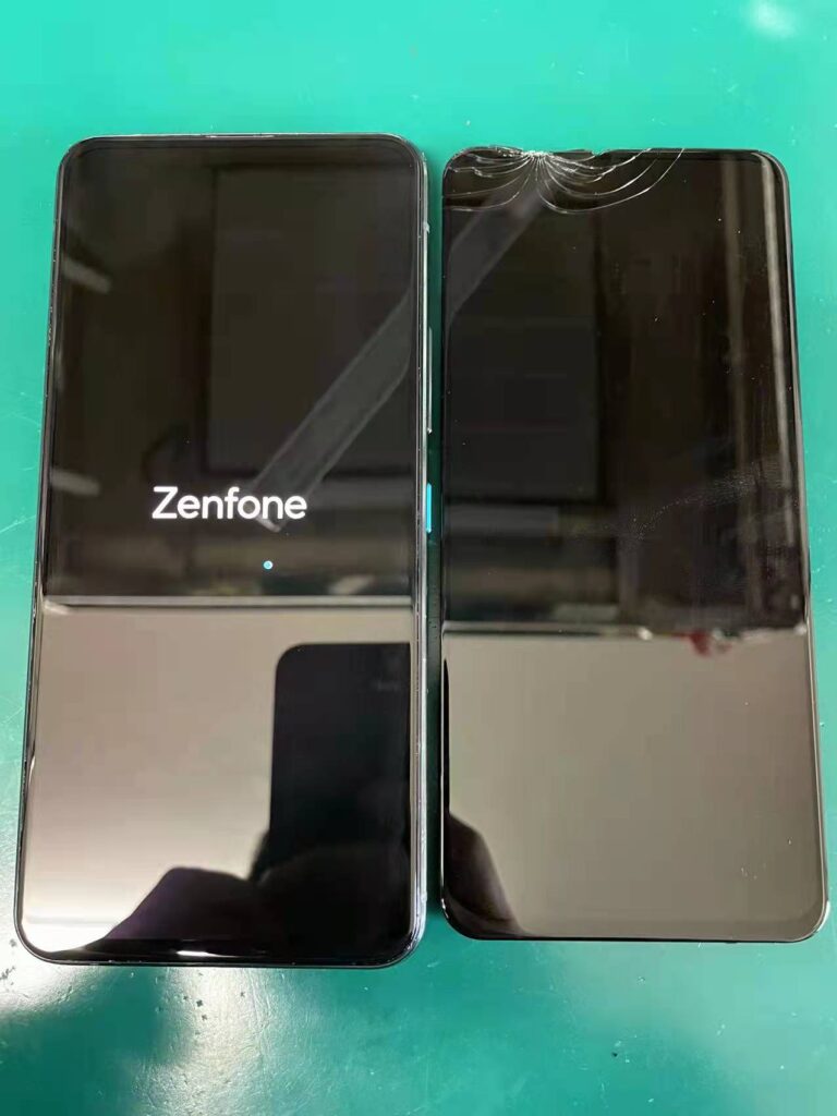 ZenFone 8 Flip (ZS672KS) 即日画面修理 東京】画面割れ 液晶破損 データそのまま | スマホ修理本舗