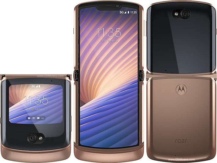 Motorola Razr 5G 画面故障】液晶漏れ 映らない 縦線 滲み 折り畳み式